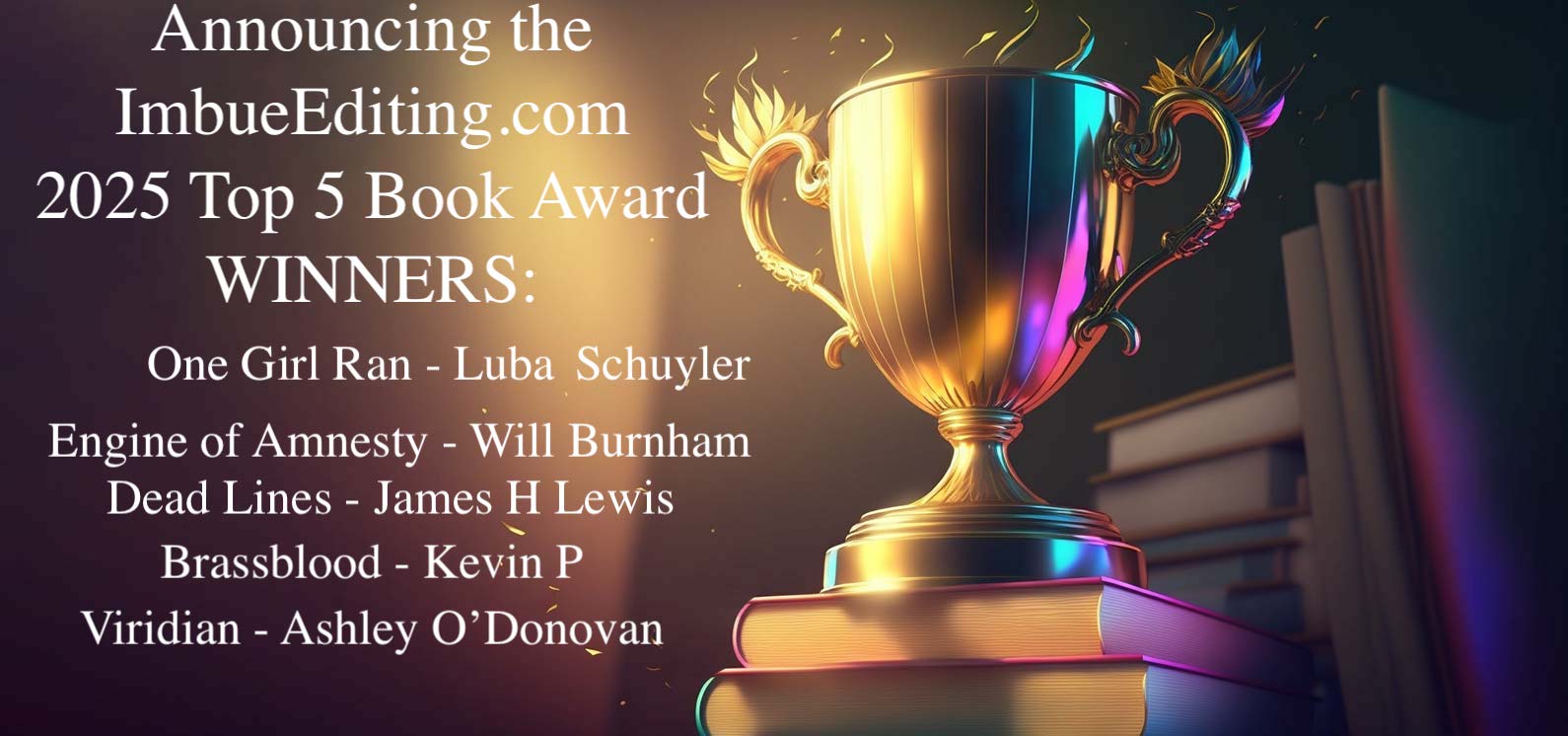 2025 Top Five Book Awards!